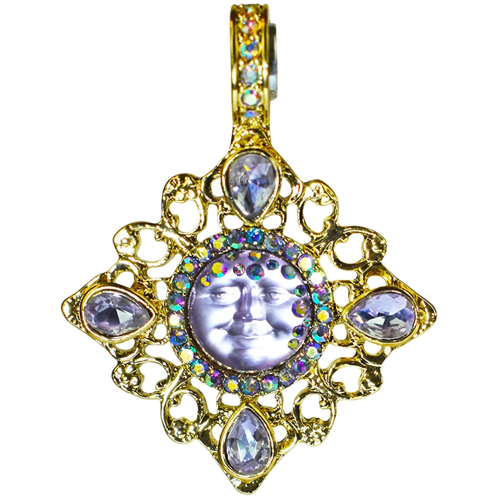 KIRKS FOLLY Goddess Seaview Moon Victorian Lace Magnetic Enhancer goldtone