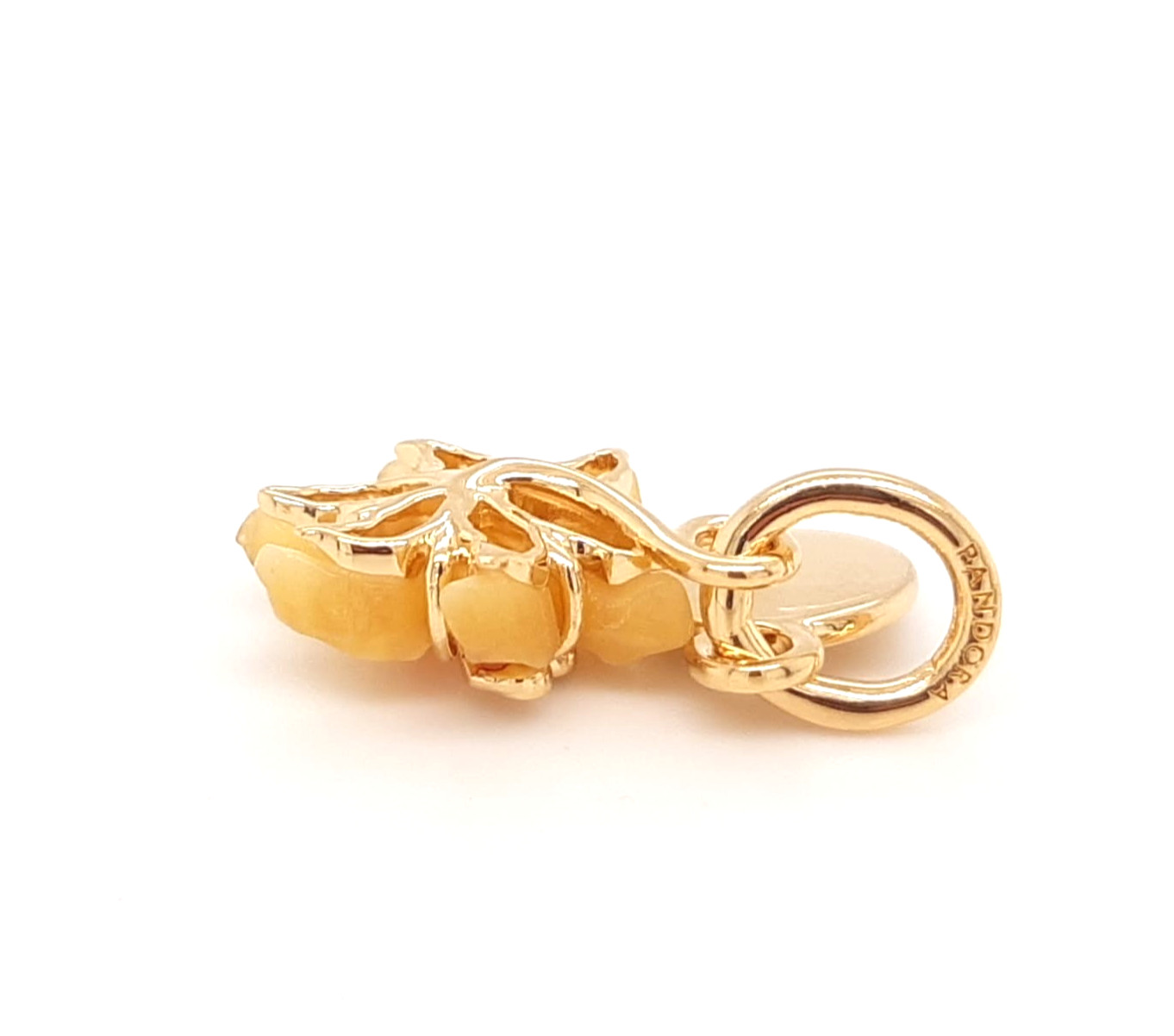 GENUINE PANDORA x DISNEY Tangled Sundrop Flower Charm 14K Gold Plating 764020C01