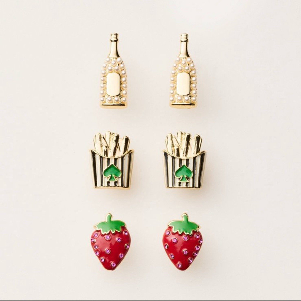 Kate Spade New York x Target Mixed Novelty Stud Earrings Set IN HAND