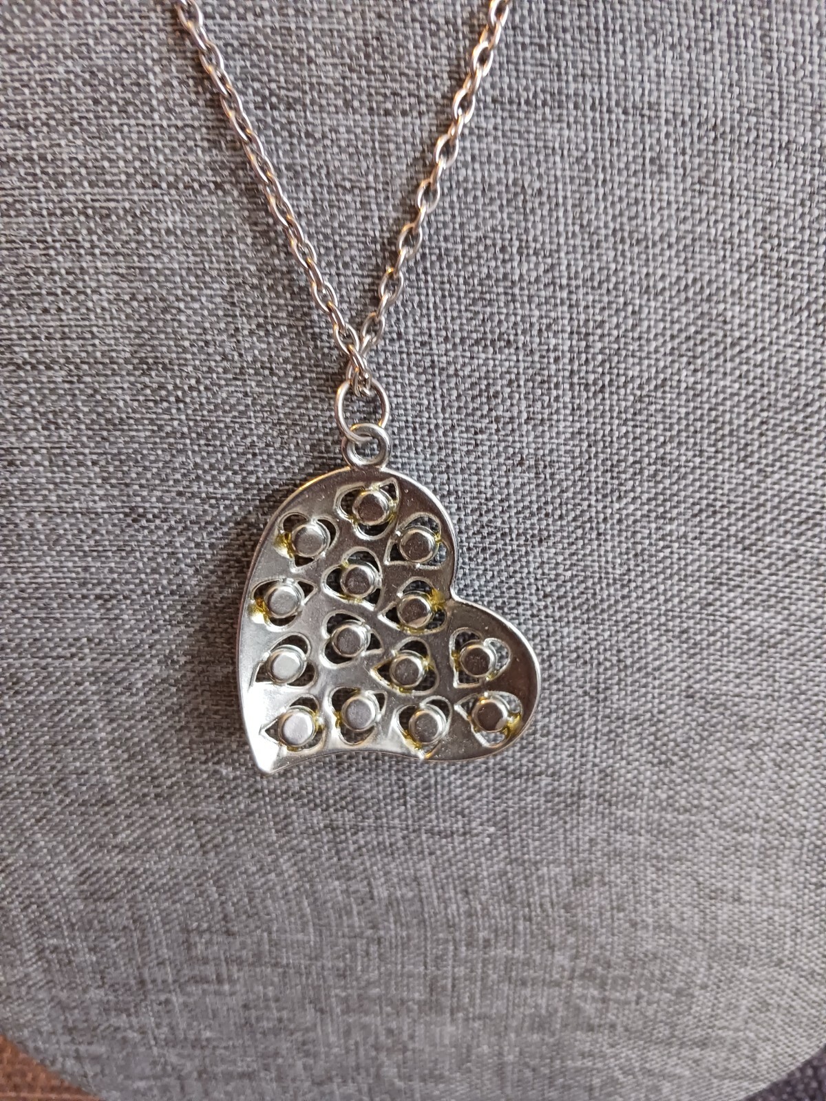 2 BIG HEART Necklaces! Very good to Excellent condition