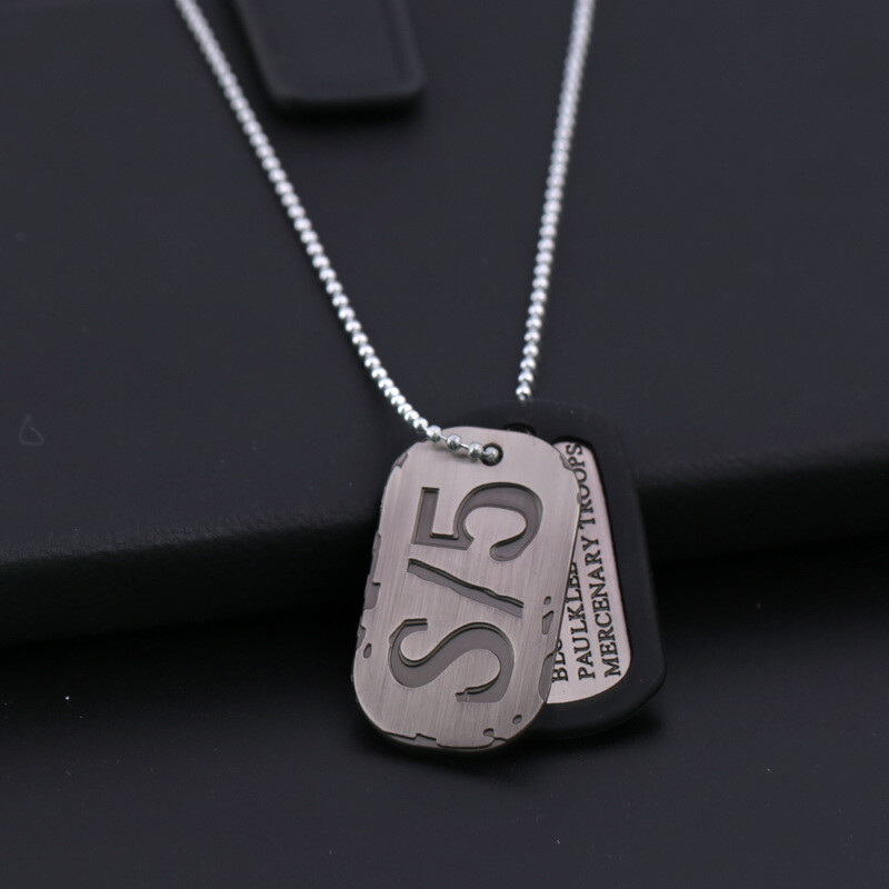 Gangsta Nicolas Brown Twilight A/0 Cosplay Mercenary Dog Tag Necklace Pendant