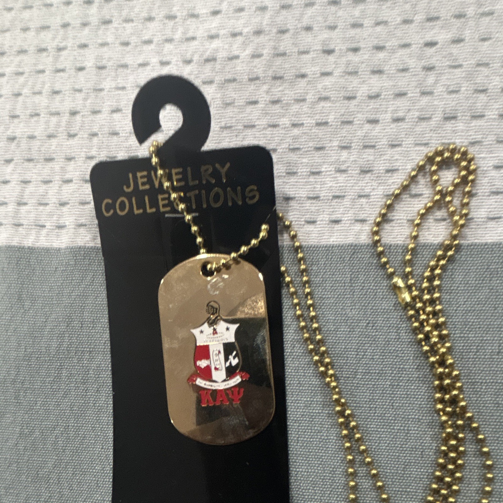 Kappa Alpha Psi fraternity, dog chain and tag ￼