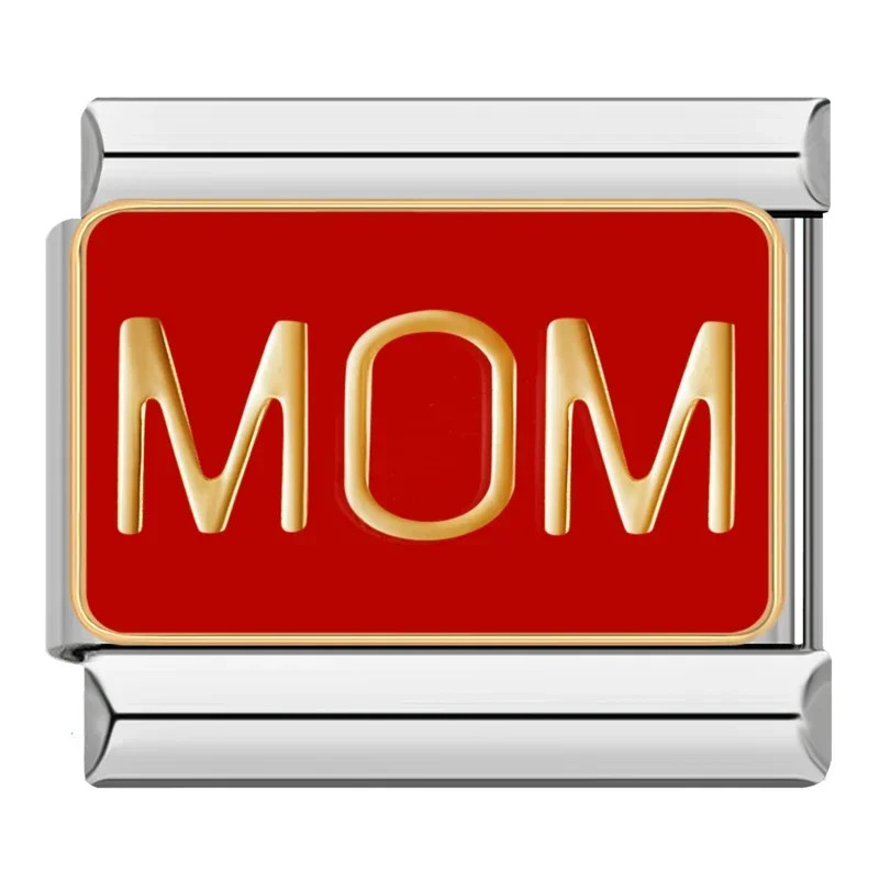 Sweet Family Charm Links for DIY 9mm Stainless Steel Bracelets DJ132