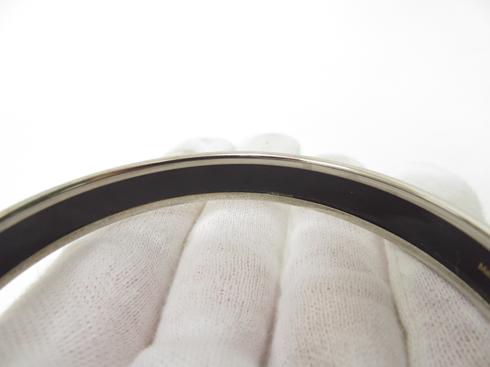 Authentic Hermes Emaille PM Bracelet Bangle A#48756
