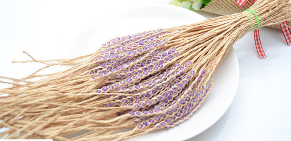 20PCS Friendship Raffia Wish Glass Beaded Bracelets Adjustable Braided Handmade