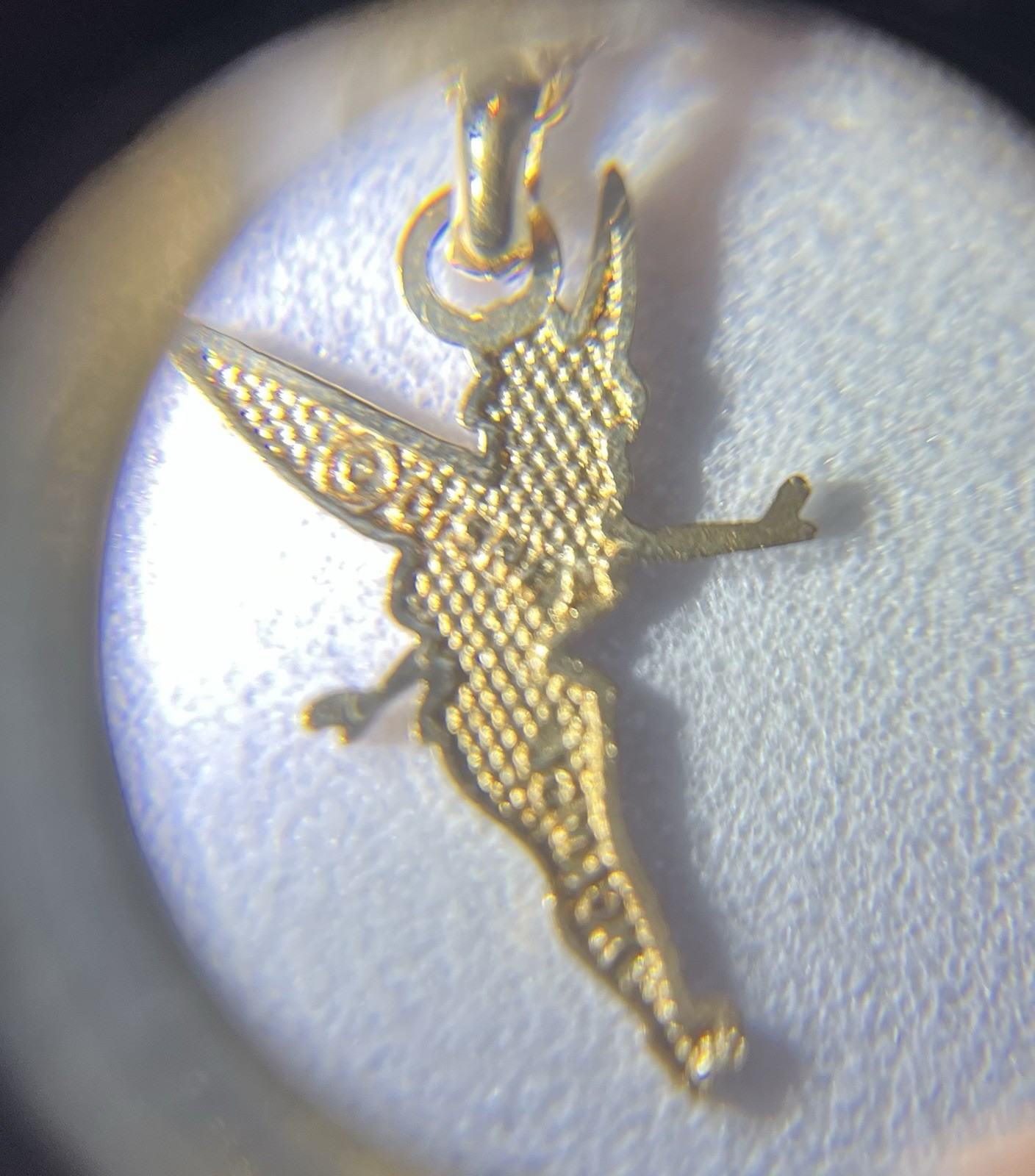 Disney Tinker Bell Necklace 10kt Yellow Gold
