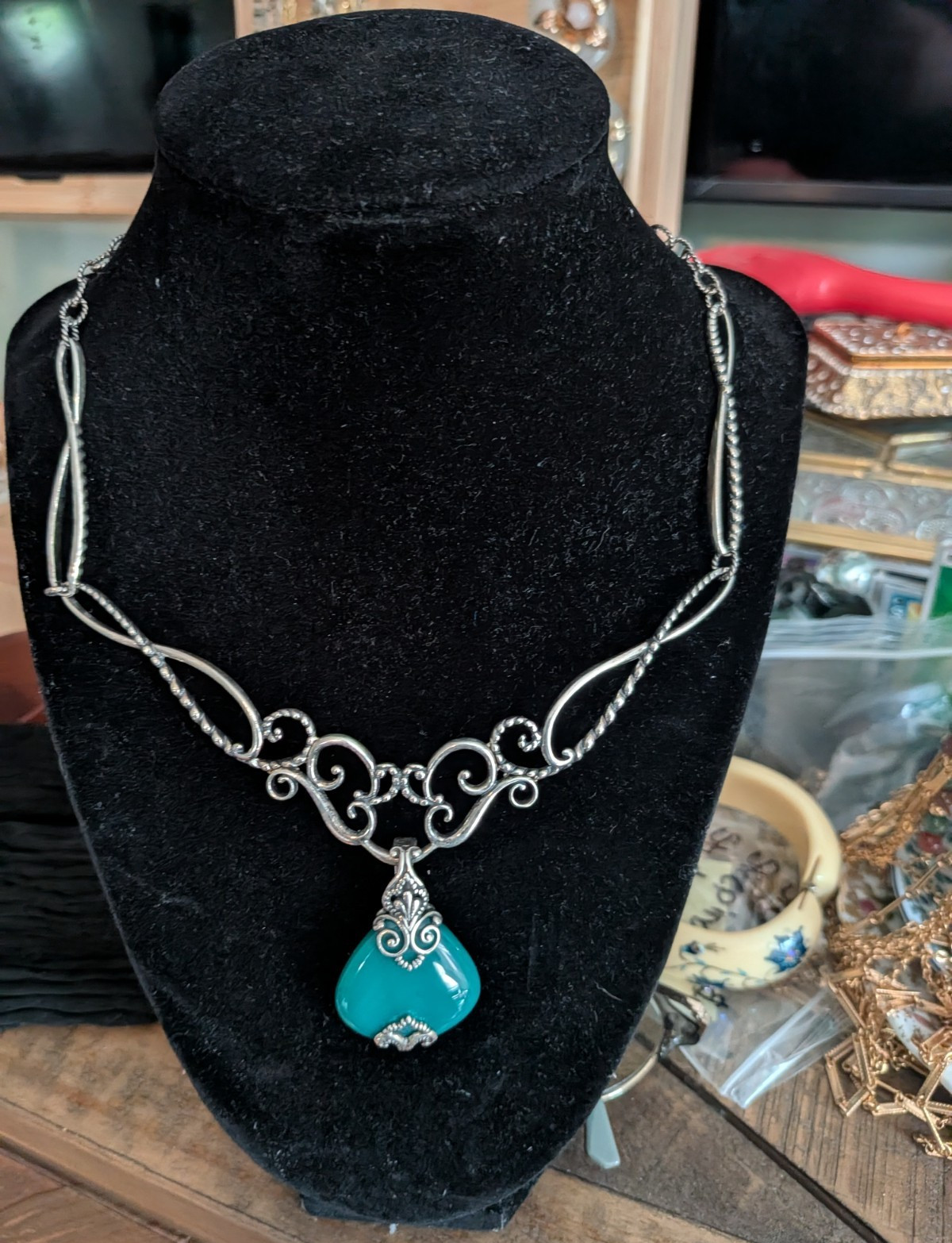 Sterling Silver Carolyn Pollack Pendant Necklace