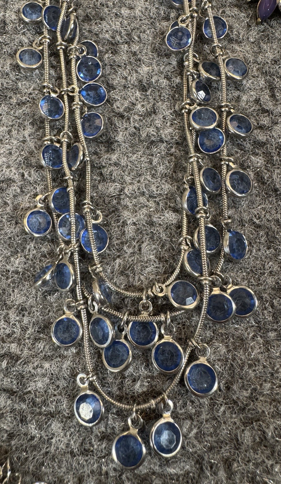 Fashion Jewelry Necklaces Lot of 10 Varied Lengths Blues Greens Beads Stones