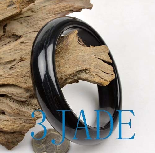 61.5mm Natural Blue Tiger’s Eye Bangle Chatoyant Gemstone Bracelet