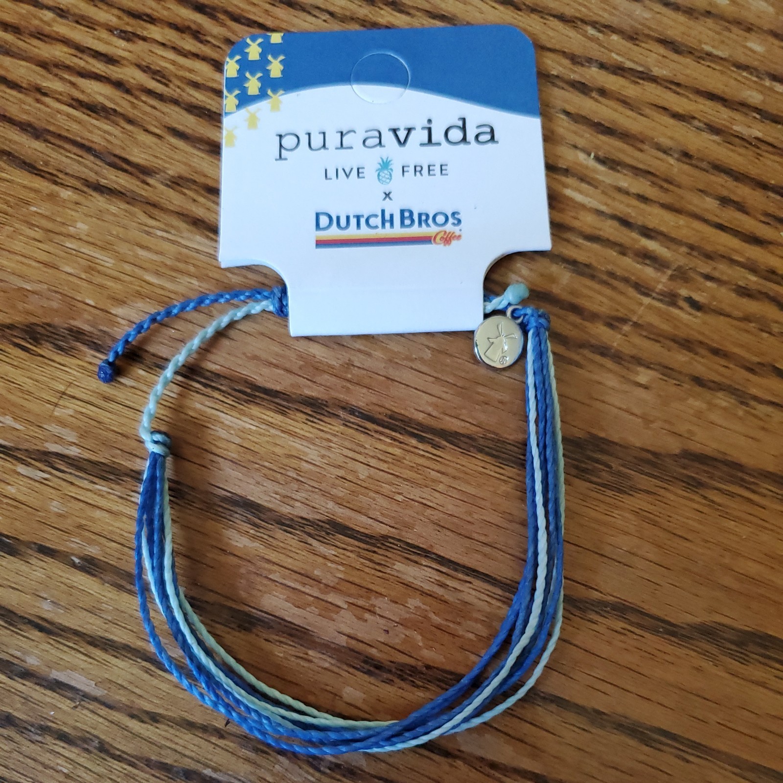 Pura Vida Dutch Bros Brothers Blue Bracelet