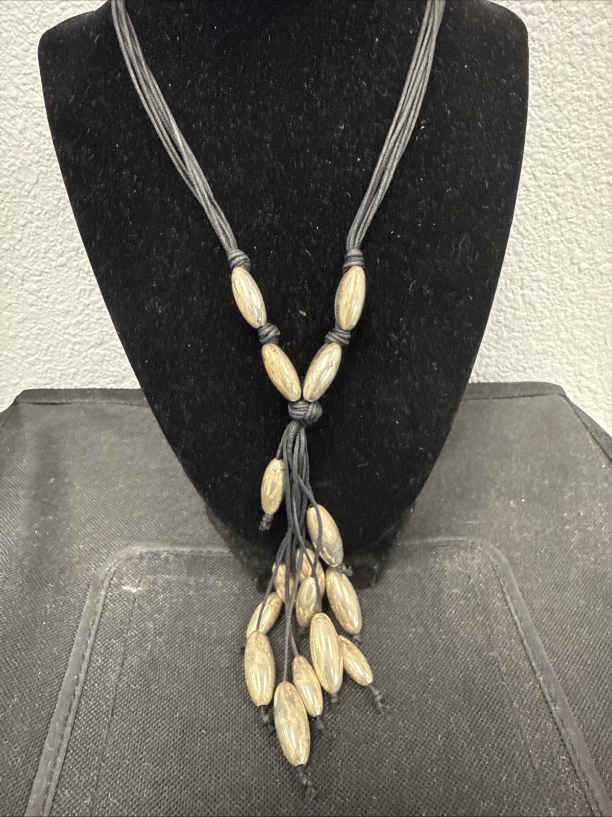 ❤️ Sterling Silver Multi Black Corded 925 Necklace 18” To 28”