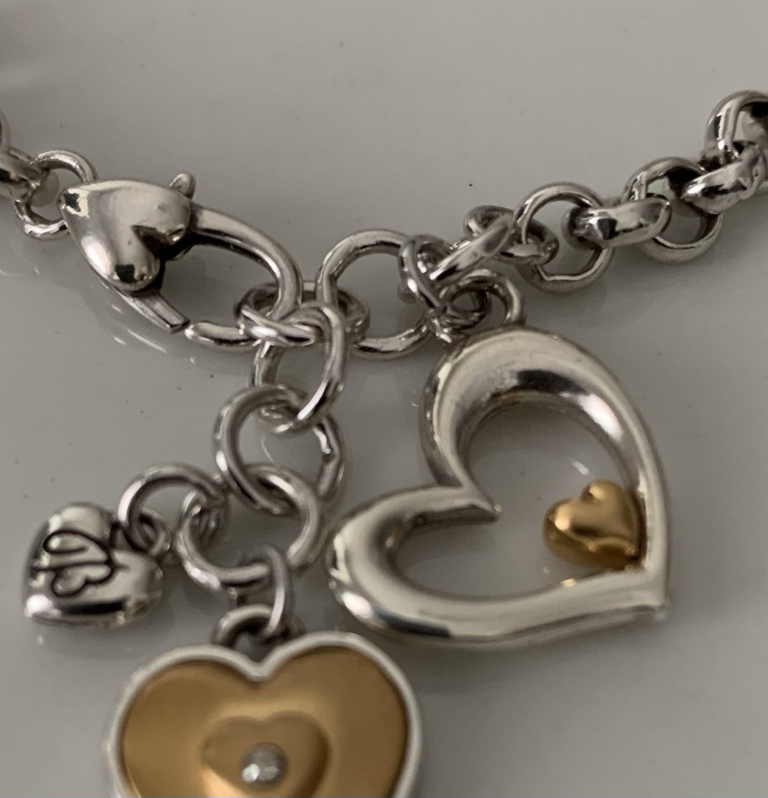 Brighton Two Tone ARCHIVED ONE HEARTS Circa 2019, 7.5-8 Inch