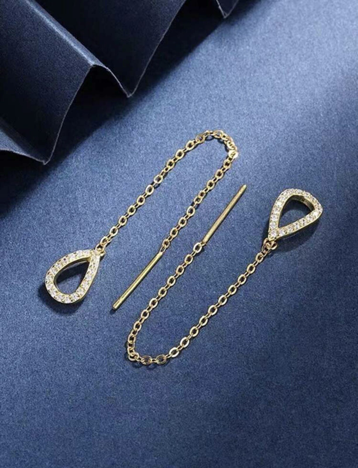 NEW Drop Ear Line Long Hanging Earrings