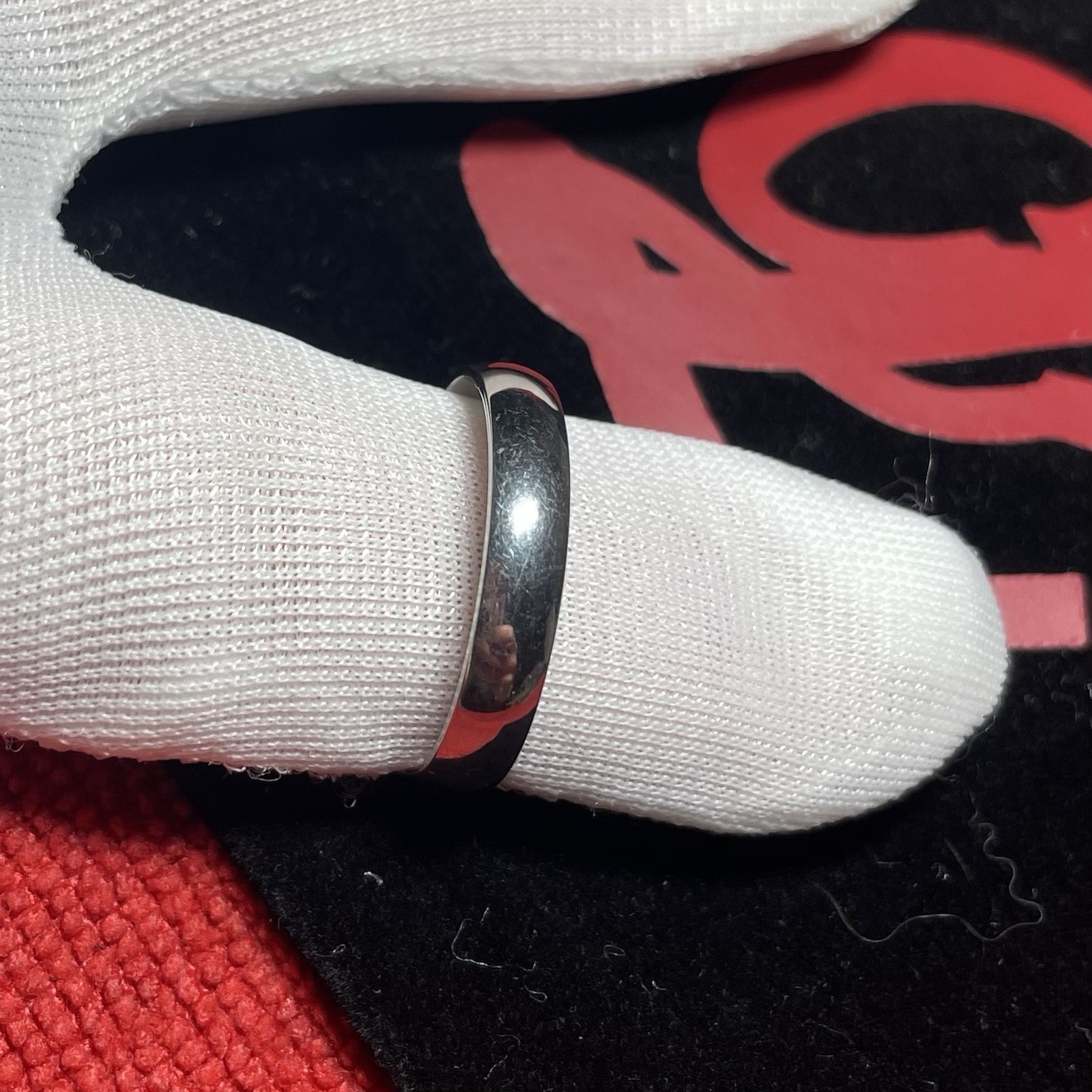 .925 Sterling Silver Filled Classic Comfort-Fit Round Edge Band Ring Size 10 4MM