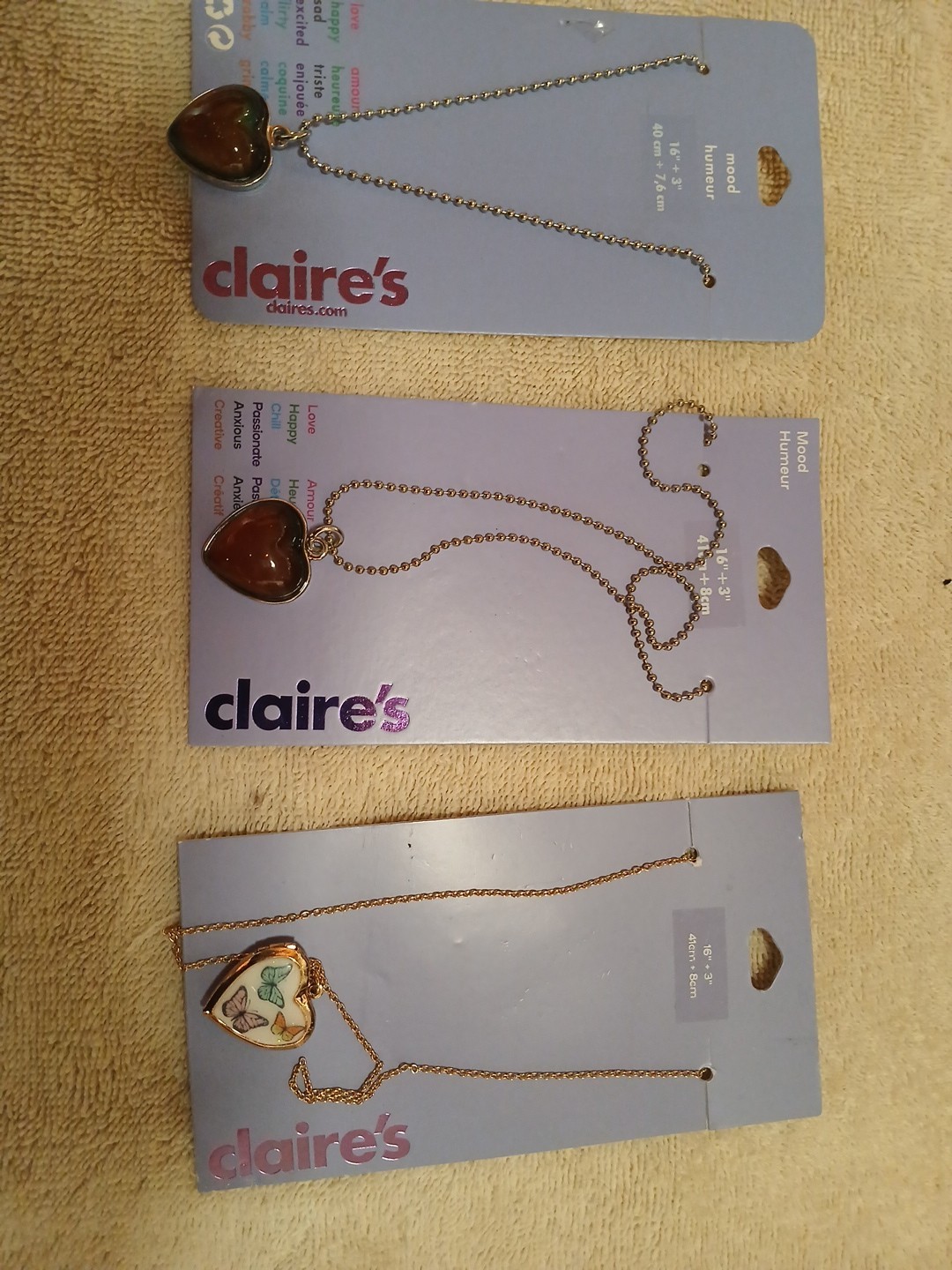 Lot Of (5) Varied Claire’s Jewelry Necklaces. MSRP $46/lot. Great For Presents