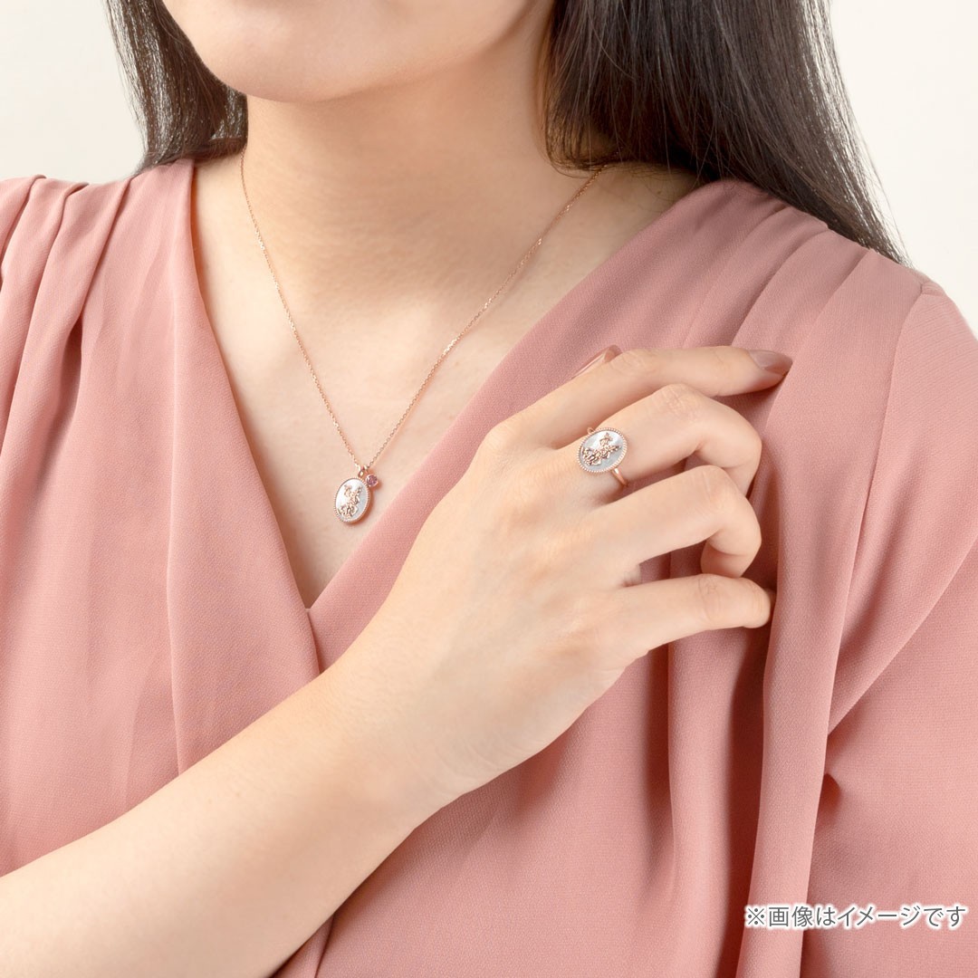U-Treasure Pokémon Sylveon Shell Necklace Silver Pink Gold Plated From JAPAN