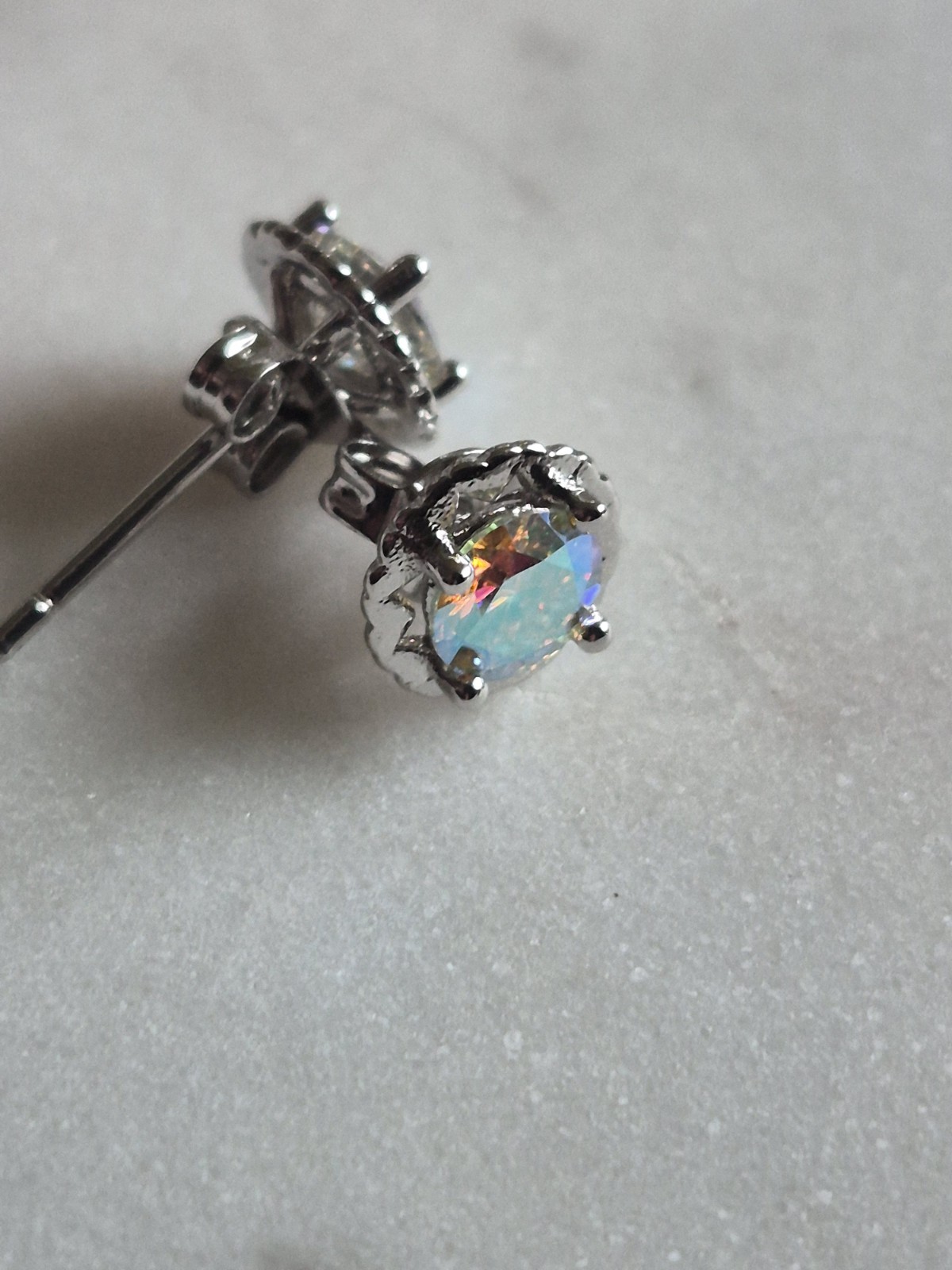 Fantasy Yellow Colored Moissanite Stud Earrings GRA Certificate