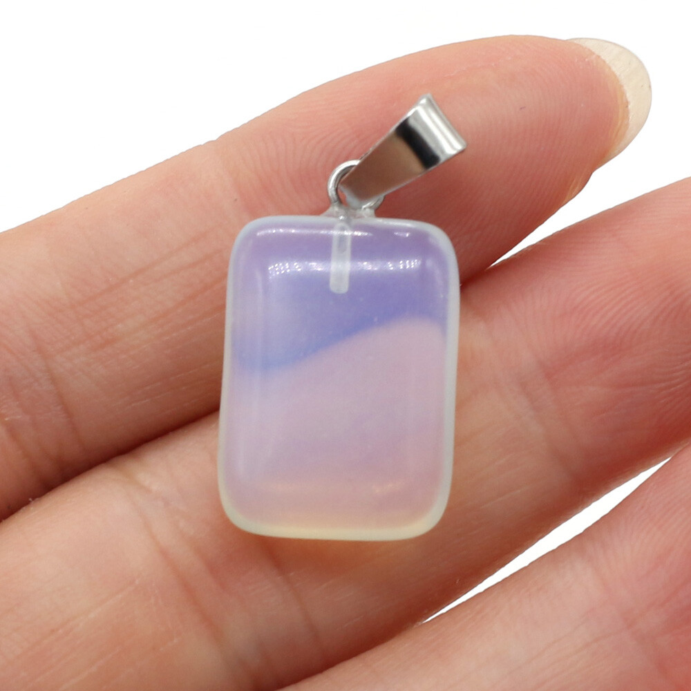 20 Pcs Natural Chakra Healing Crystal Agate Stone Pendants for Jewelry Making