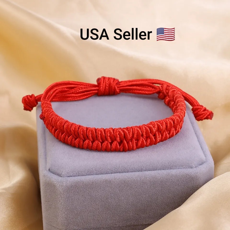 Tibetan Buddhist Bracelet Lucky Handmade Braided Adjustable Knot Charm Unisex