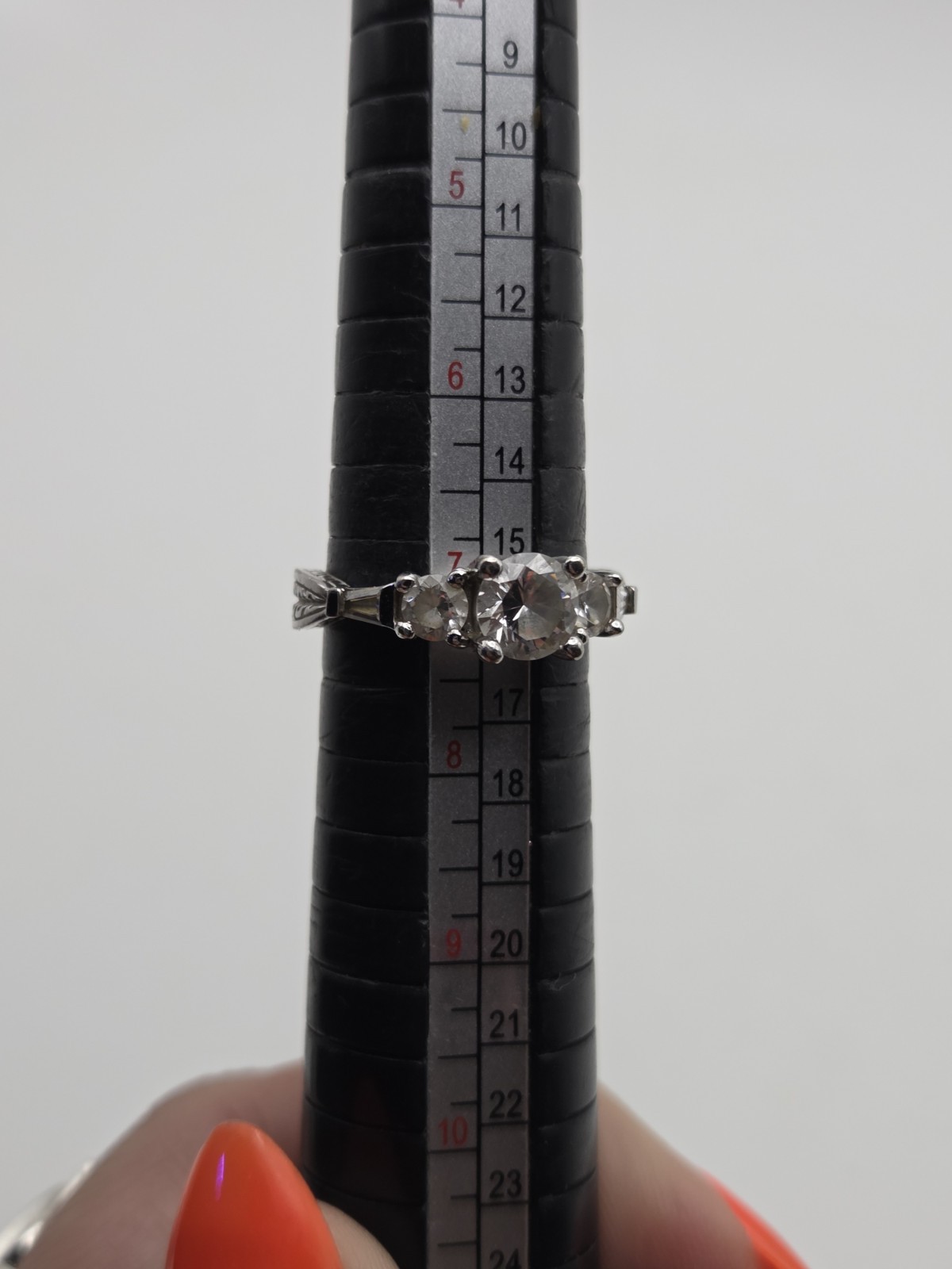 Sterling Silver PLATED 3 Ring Lot All Size 7