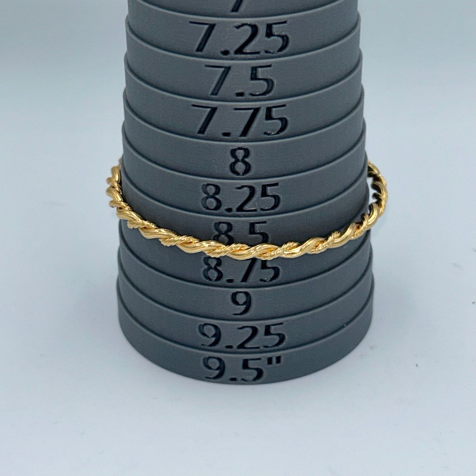 Twisted Rope Design Goldtone Bangle