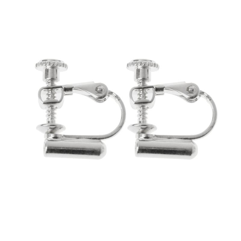 Dainty Clip-on Earrings Converter Components with Post for Non-Pierced Ears DIY