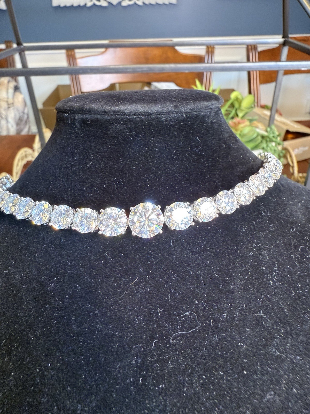 60CTW GRADUATING MOISSANITE TENNIS BRACELET 7-9MM 8.5” SOLID Sterling Silver