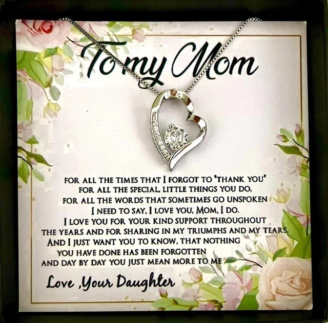 To My Beautiful Mom Necklace, Mom Gift, Mom Birthday Gift from Son, Love Gifts