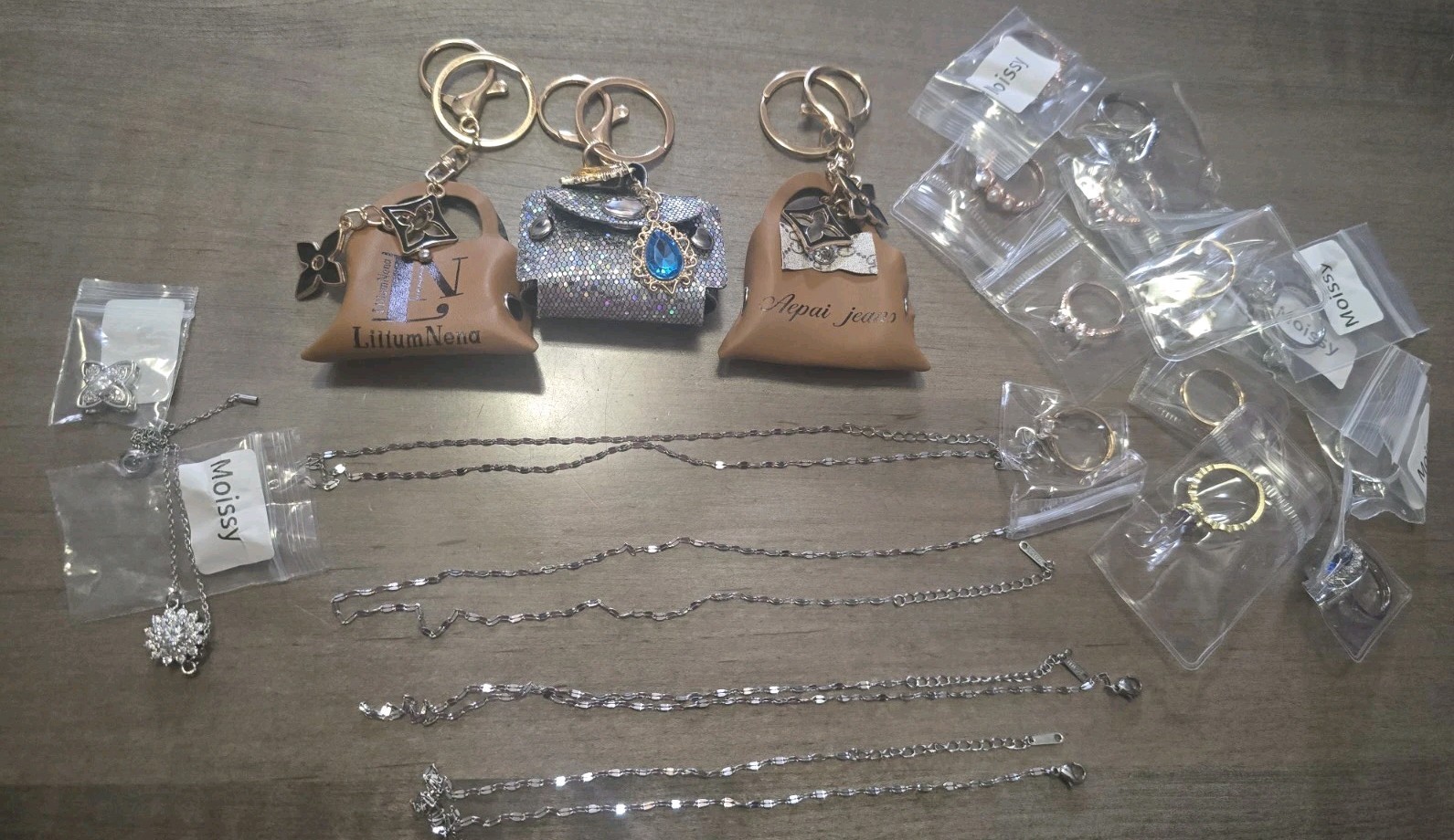 Wholesale Jewelry Lot 22 Pieces- Rings Necklaces Bracelets Etc See Description