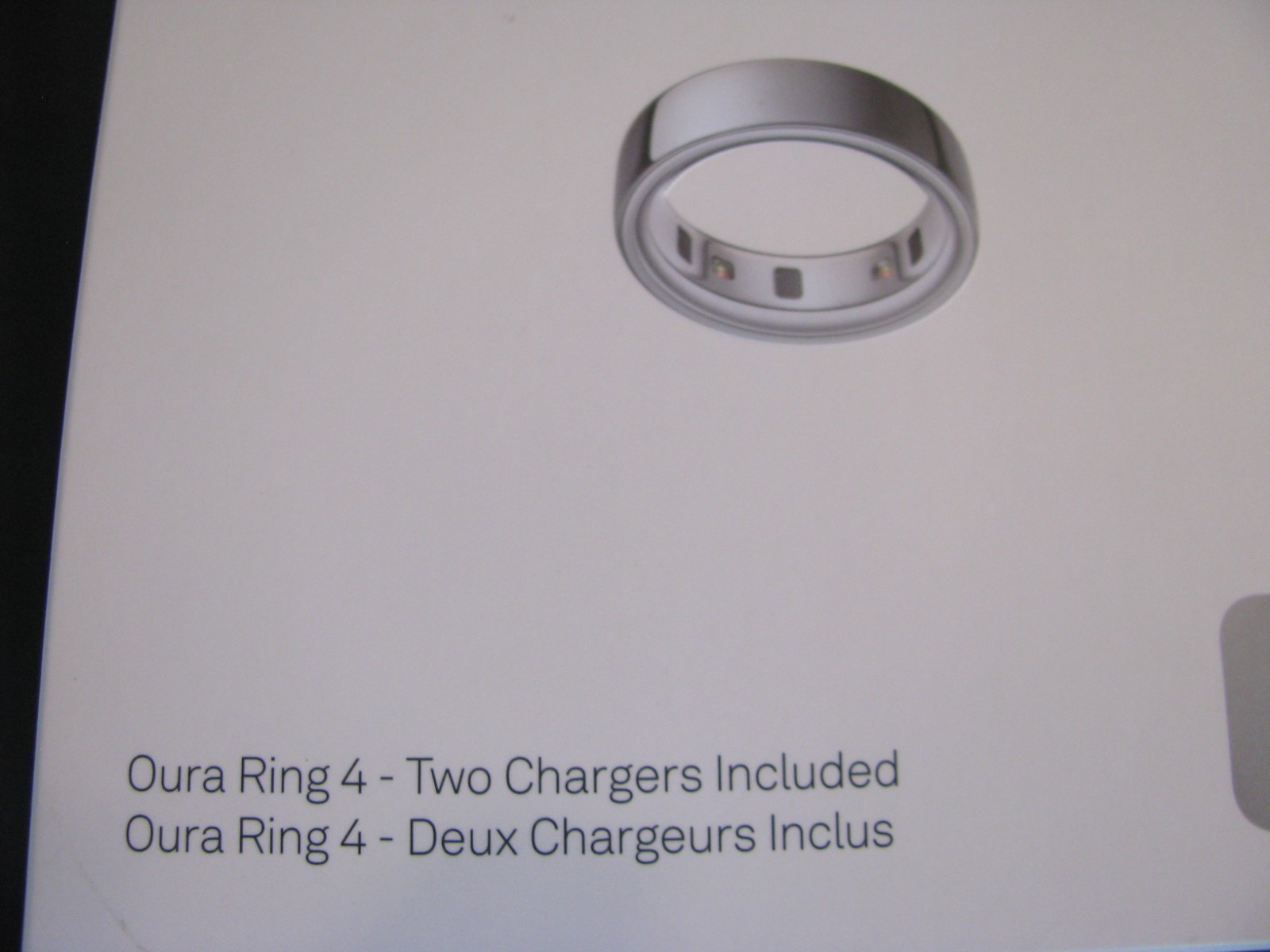 Oura Ring 4 Silver Smart Ring Sz 9 Health Sleep Heart Rate Tracker W/2 Chargers
