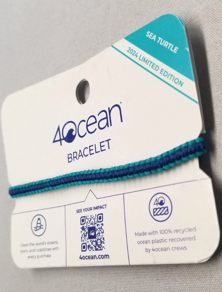 4ocean Sea Turtle 2024 Braided Adjustable Bracelet 7″-13″