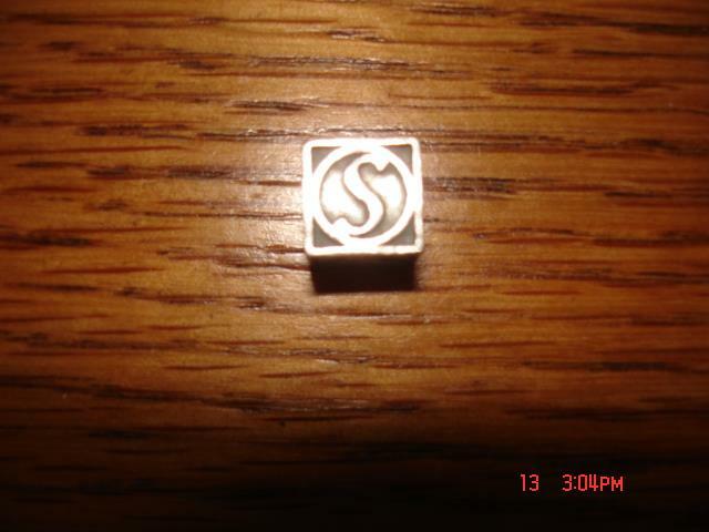 KAY JEWELERS CHARMED MEMORIES INITIAL LETTER S CHARM STERLING SILVER 925 MA