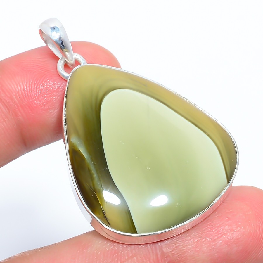Imperial Jasper – Guadalajara 925 Silver Plated Pendant 1.83″ T90