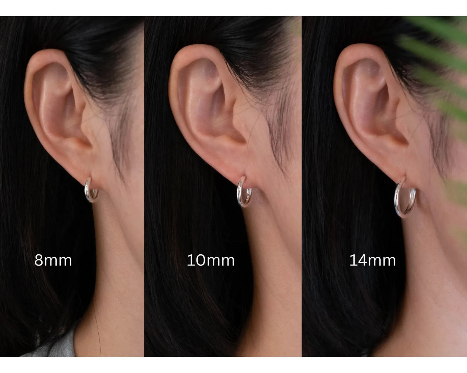 Simple small huggie hoops 14K gold fill over Sterling Silver 925