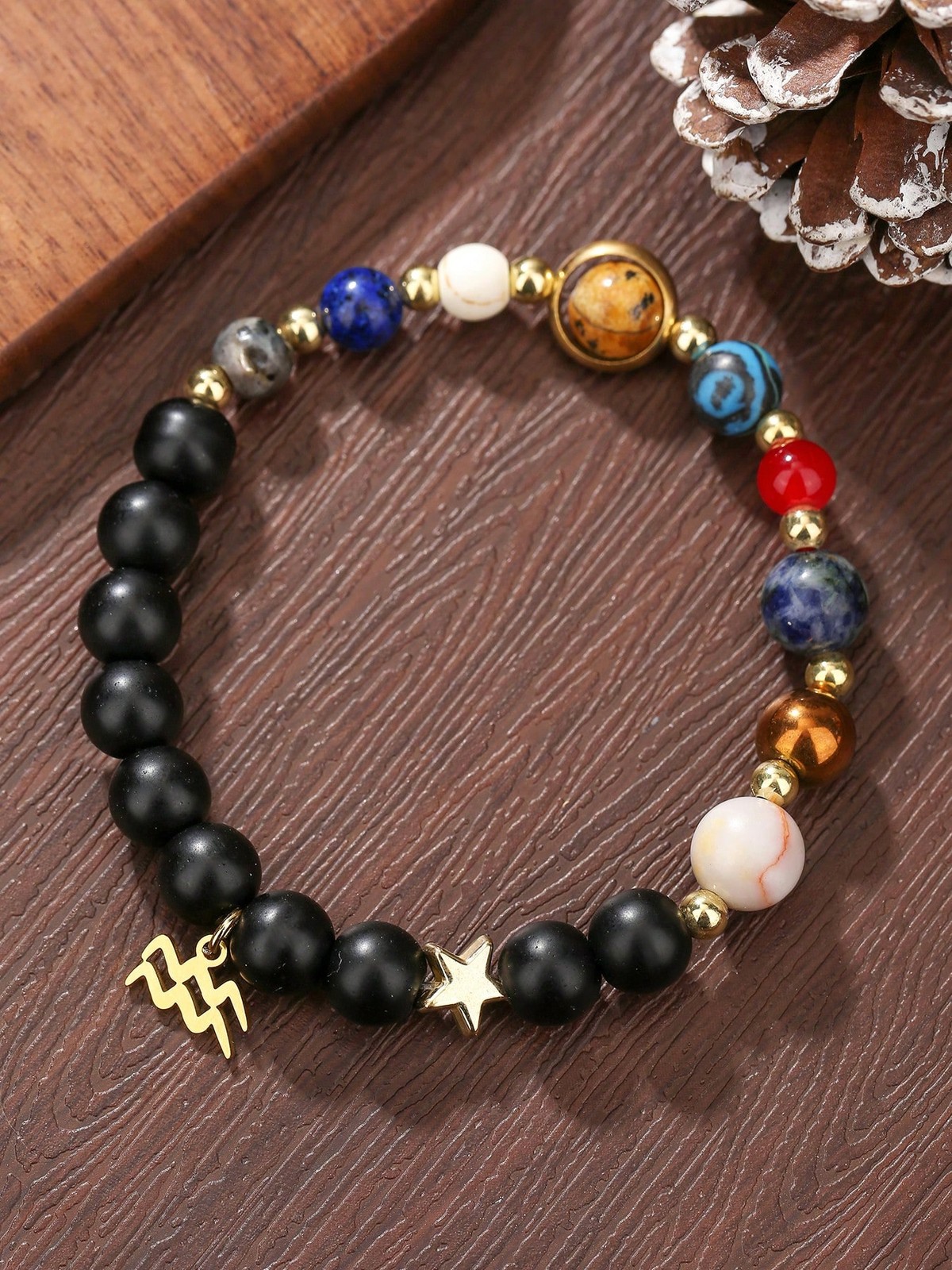 12 Constellations & 8 Planets Natural Stone Beads Friendship Bracelets Gifts