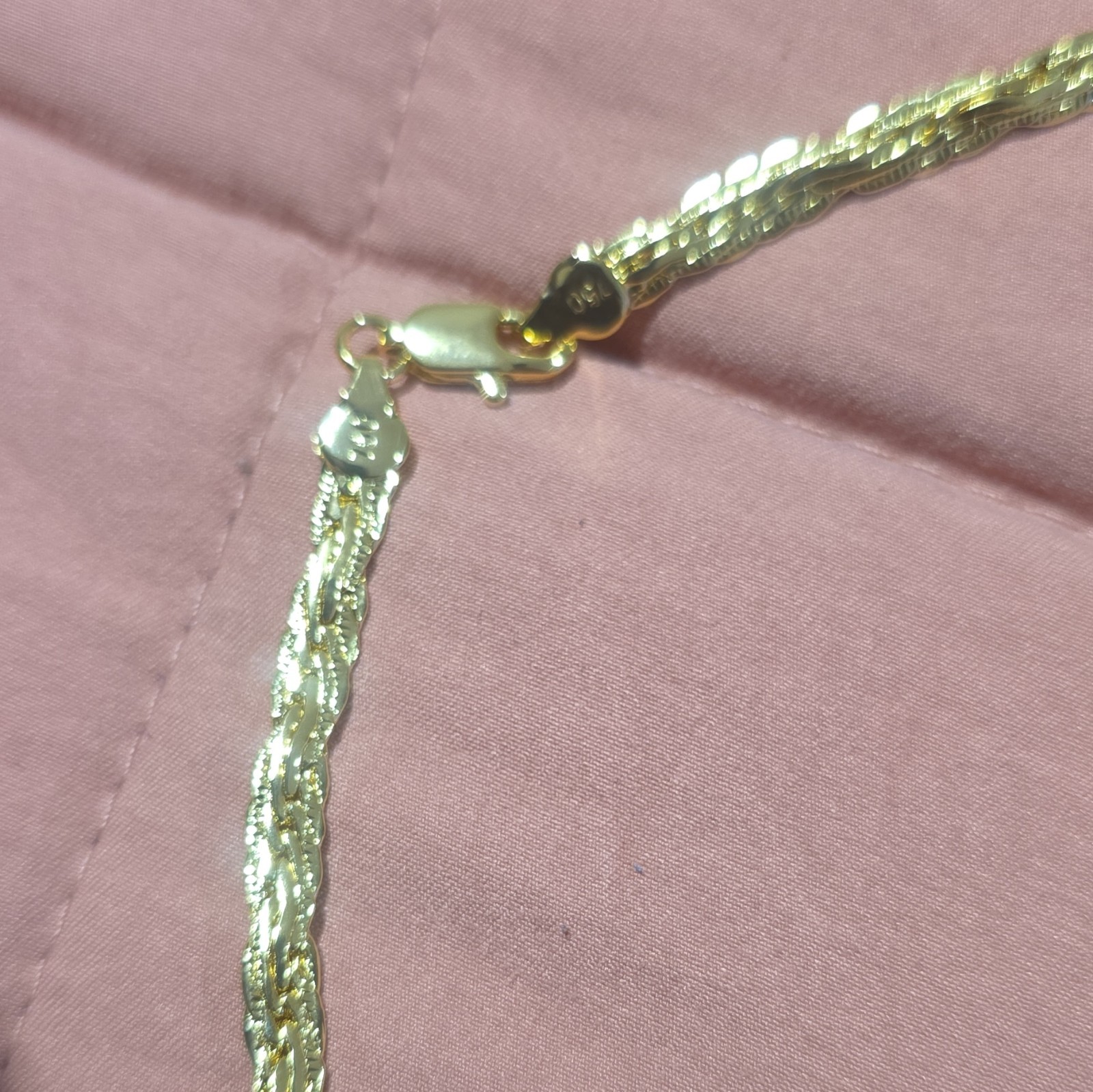 18K Gold Filled Custom 24inch w/ Lobster Clasp Stamped Italy
