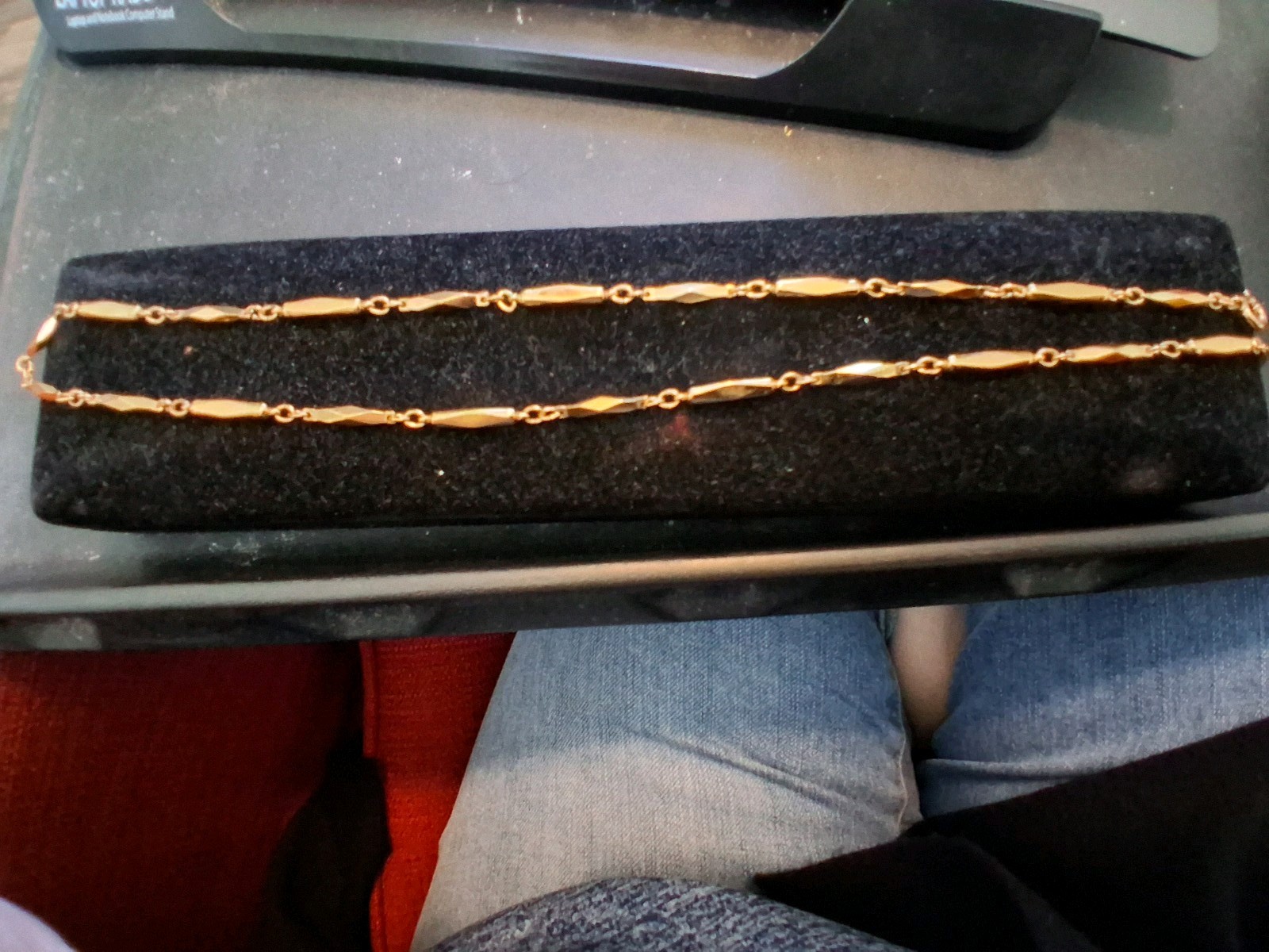 Nikken Multi Faceted 23k Gold Plated Necklace are Functional Jewelry