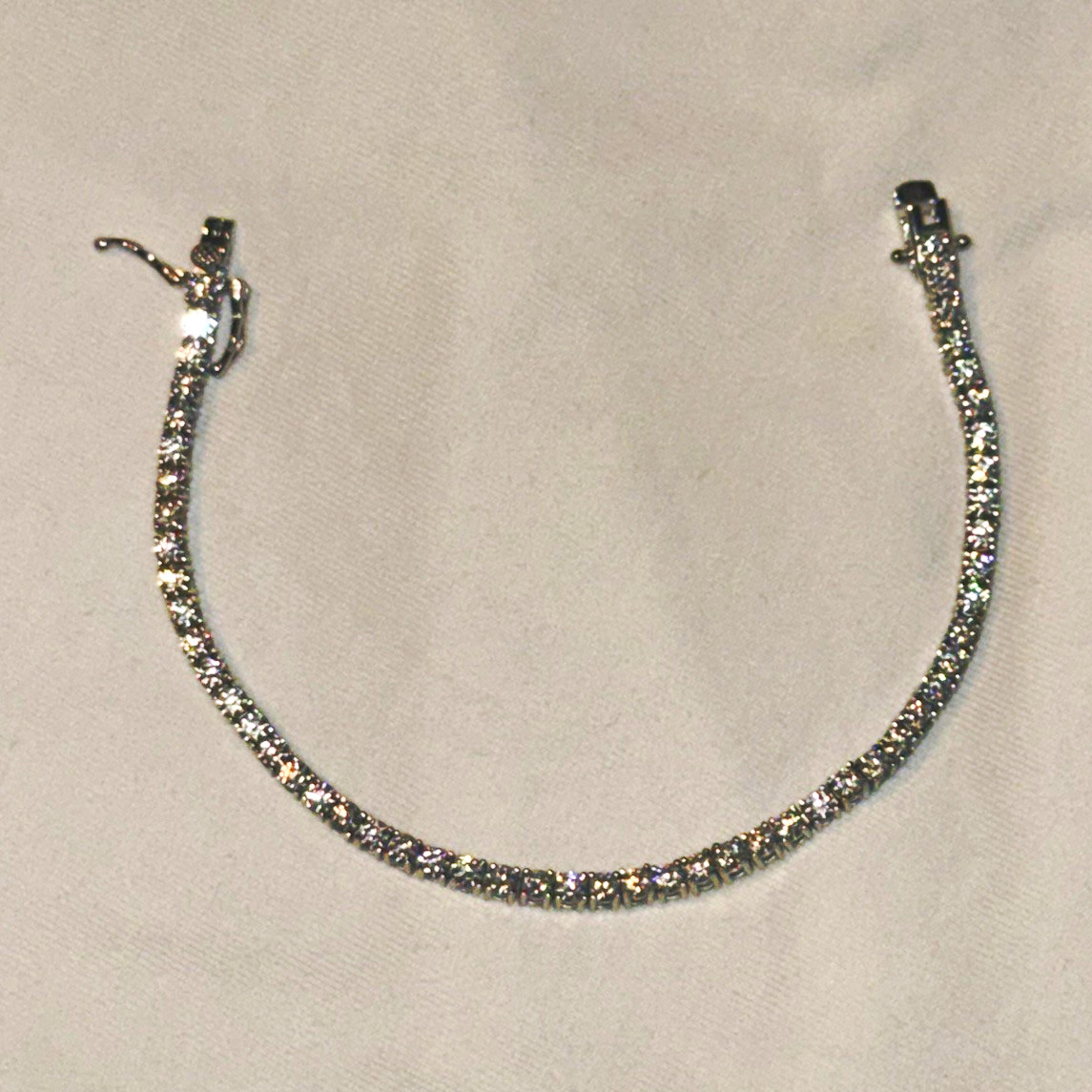 925 sterling silver VSS Moissanite 3mm 7in watch video on Instagram XDevestated