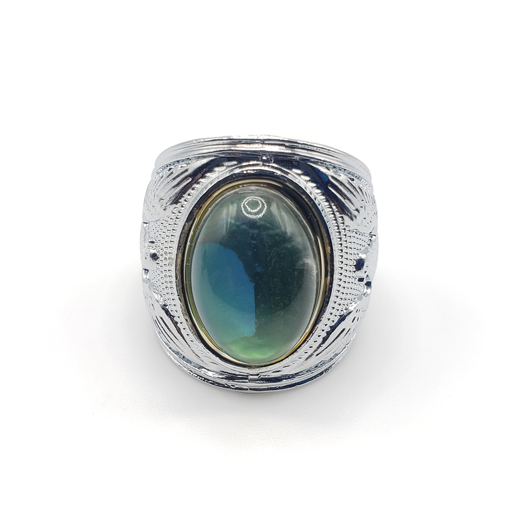 Eagle Men Ring Half Mood Half Clear Stone Color Ring Size 9.5. 11. 12. 13. 13.5