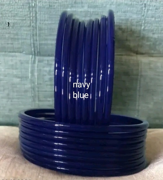 12 Pieces Plain Glass Bangles for all occasion