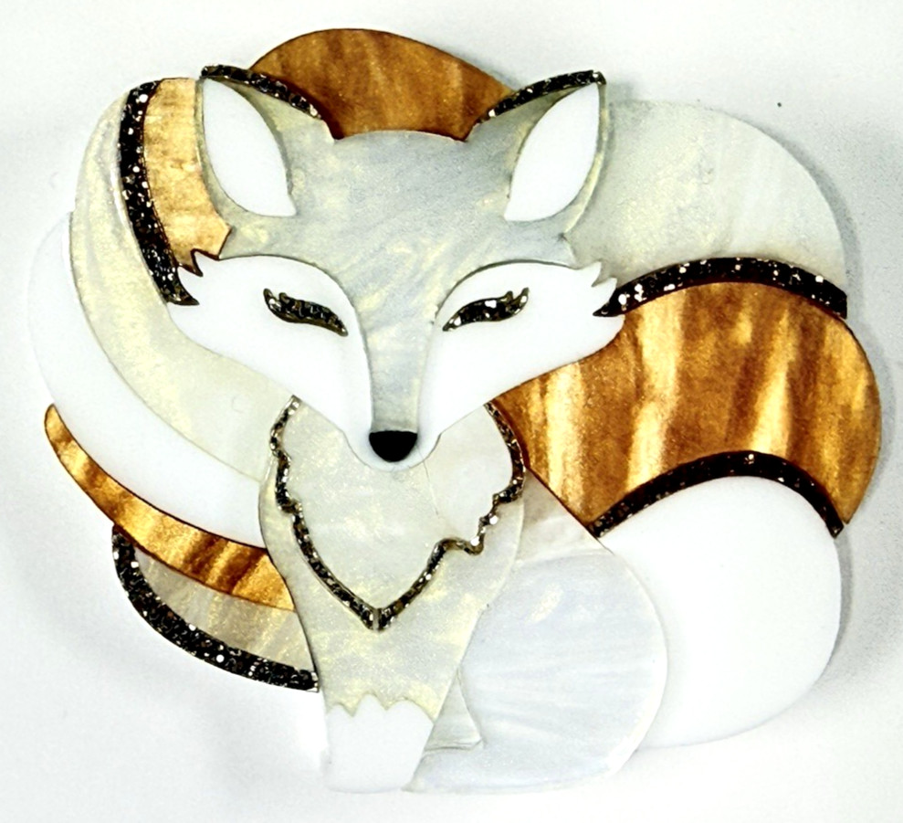 [DEER ARROW] Acryllic Brooch *NINE TAILED FOX* Brooch, 2020 Near Mint