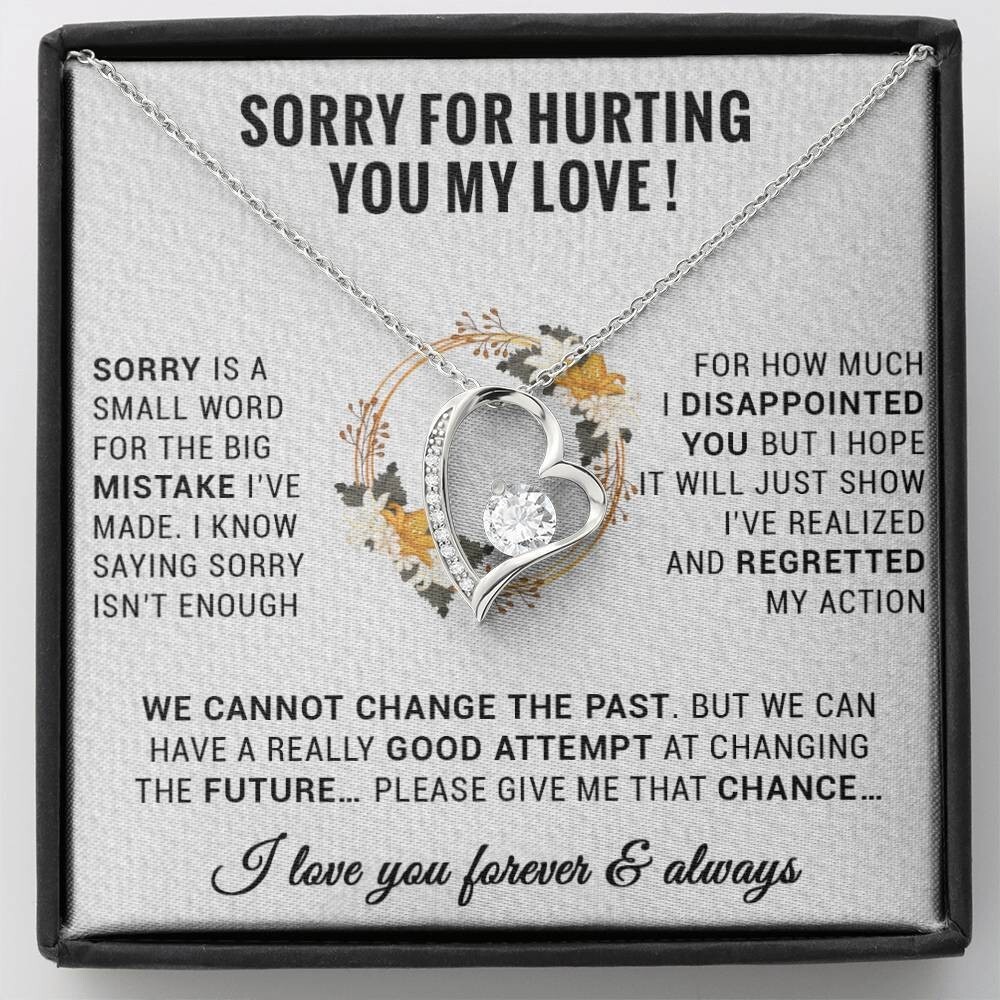 I’m Sorry Necklace Gifts, Apology Gifts For Her, Forgiveness Gift, Wife Gift