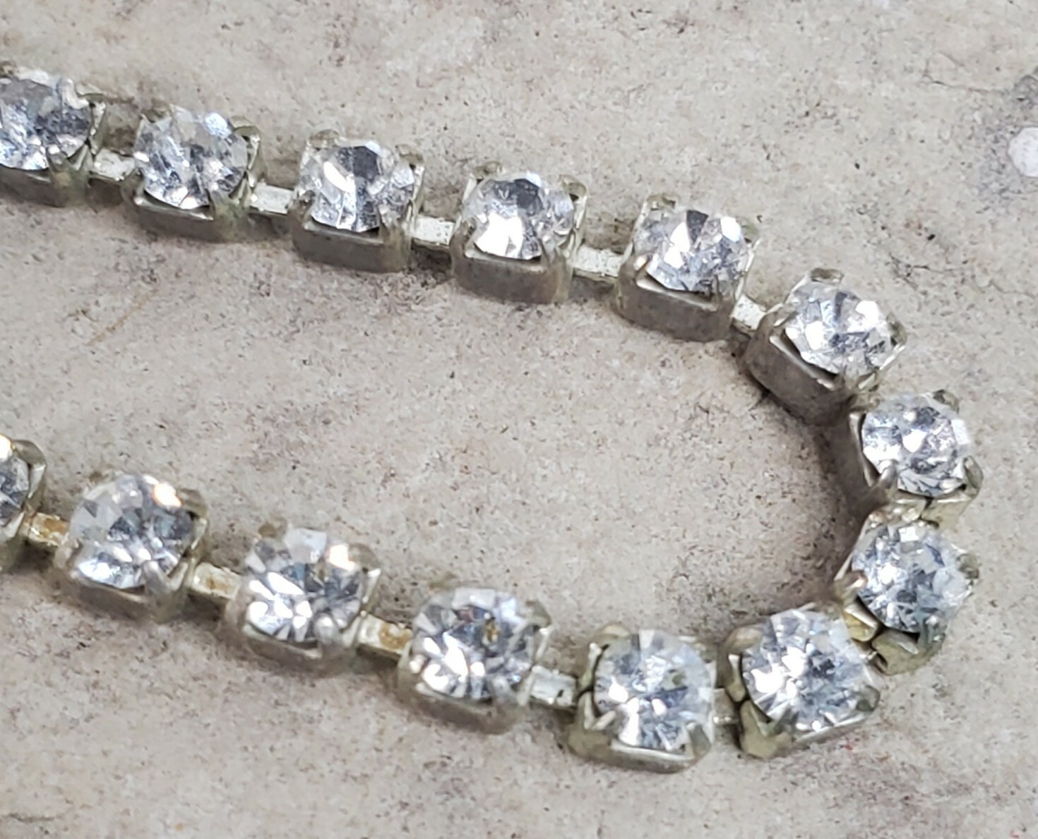 Faux Jewel Bracelet 6” Long 2.12” Diameter