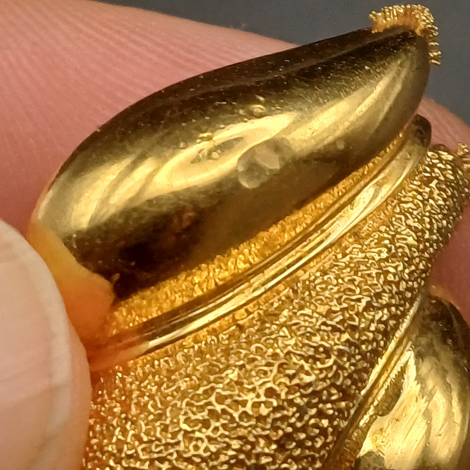 St John Gold Plate Clip On Earrings 1980s 1990s style