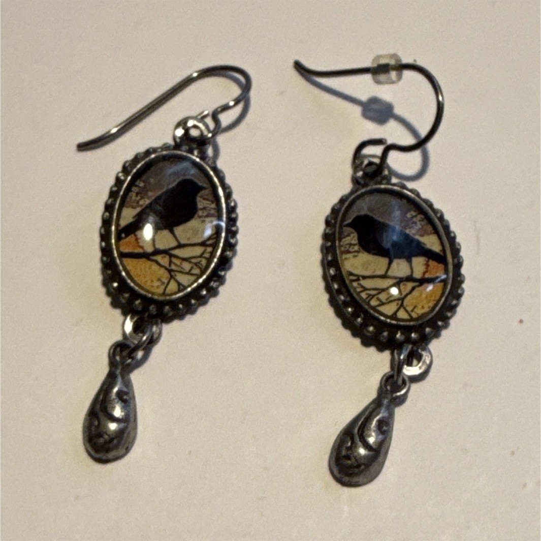 LAURIE LEONARD DESIGNS RAVEN SILHOUETTE EARRINGS