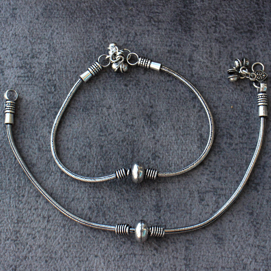 Charm Vintage Style 925 Silver Plated Anklet 11″ Limited Gift GW