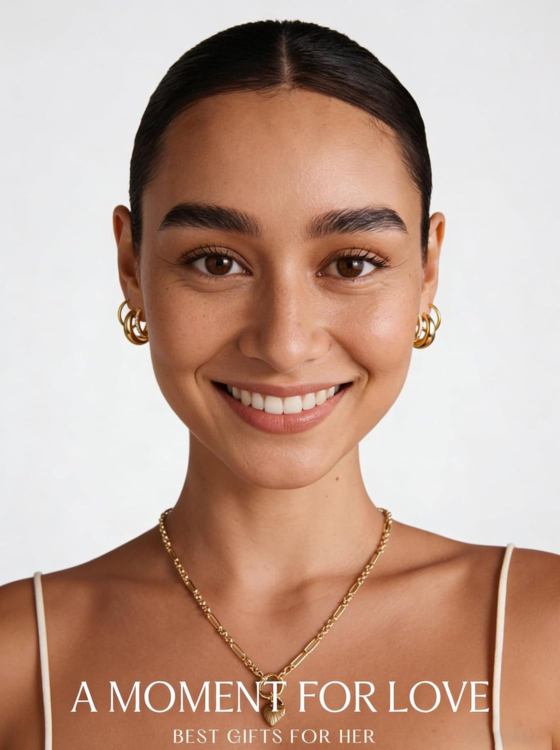 9 Pairs Gold Huggie Hoop Earrings Sets for Women, 14K Gold Plated Small Hoop Ear