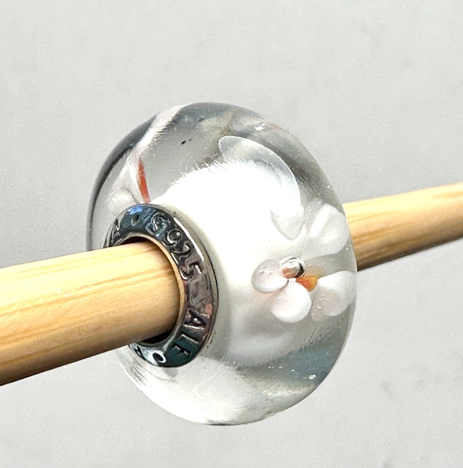 AUTHENTIC PANDORA #790947 CHERRY BLOSSOM MURANO GLASS BEAD CHARM