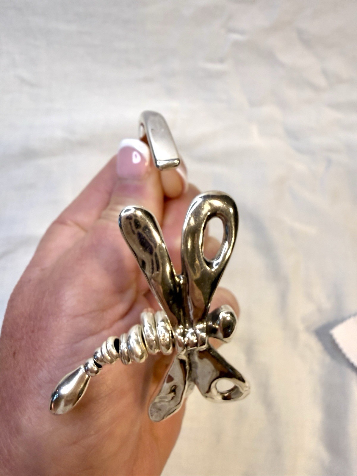 UNOde50 Bangle Cuff Bracelet with Dragonfly Size L