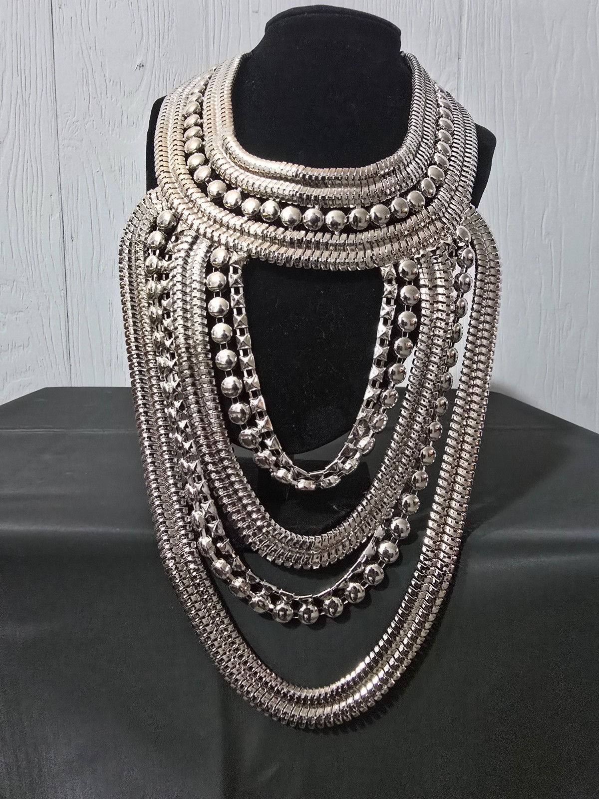 Cleo Statement Silver Tone Alloy Neclace